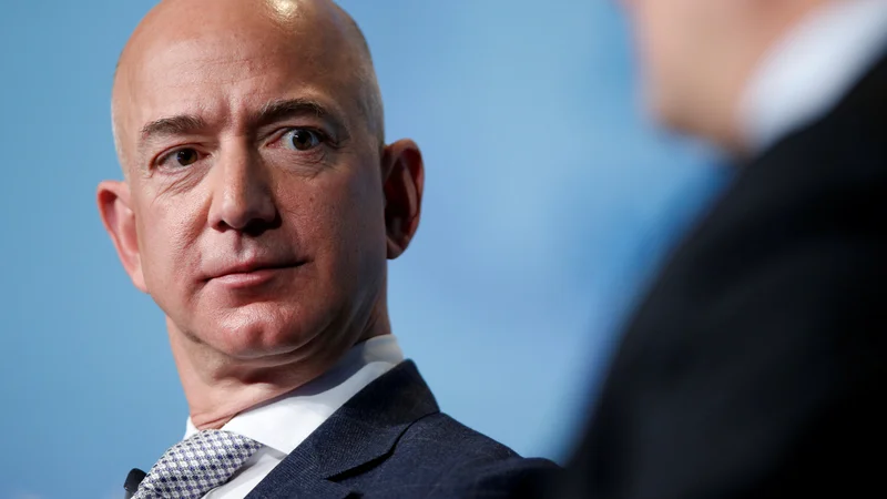 Fotografija: Ustanovitelj spletne trgovine Amazon Jeff Bezos FOTO: Reuters