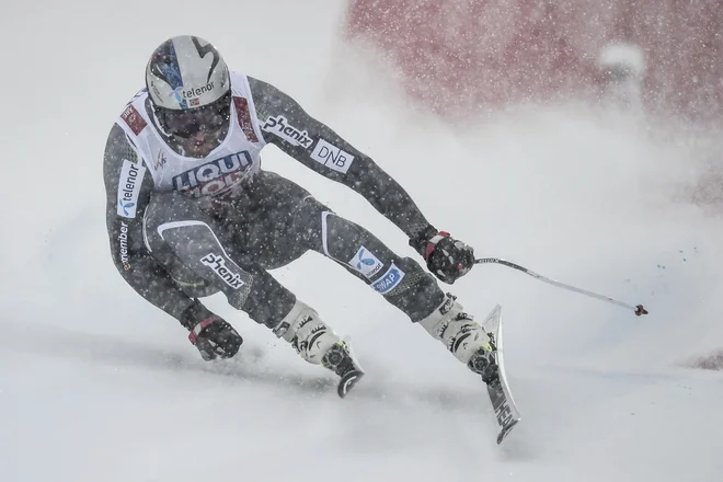 Aksel Lund Svindal je vrhunsko športno pot zapečatil s srebrom. FOTO: Fabrice Coffrini/AFP