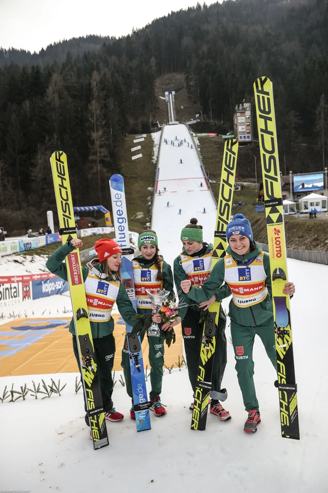 Prvouvrščena nemška četverica. FOTO:  Aljoša Rebolj 