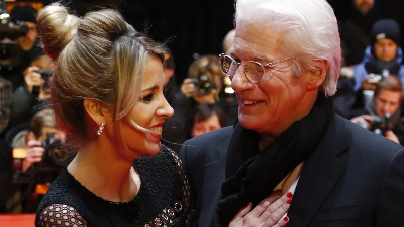 Fotografija: Richard Gere, ki bo avgusta praznoval 70. rojstni dan, in Alejandra Silva sta dobila sina. FOTO: Fabrizio Bensch/Reuters