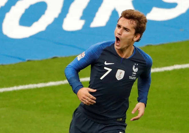 Na seznamu je tudi francoski napadalec Antoine Griezmann. FOTO: Charles Platiau/Reuters