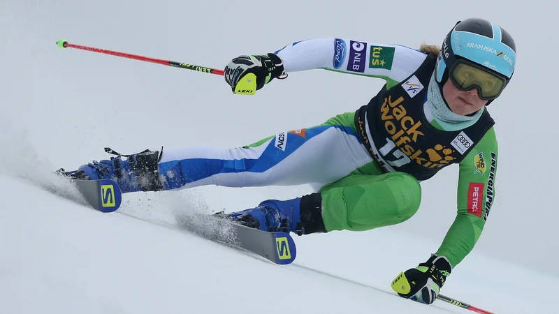 Fotografija: Meta Hrovat, veleslalom za Zlato lisico Maribor. Foto Tomi Lombar