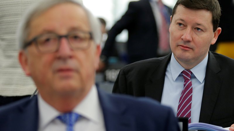 Fotografija: Martin Selmayr je bil pred imenovanjem na položaj generalnega sekretarja evropske komisije šef Junckerjevega kabineta. FOTO: Vincent Kessler/Reuters