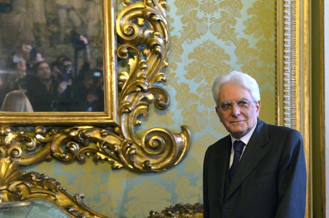 Sergio Mattarella je spomnil tudi na spravno srečanje predsednikov Slovenije, Hrvaške in Italije julija 2010. FOTO: Tiziana Fabi/Afp