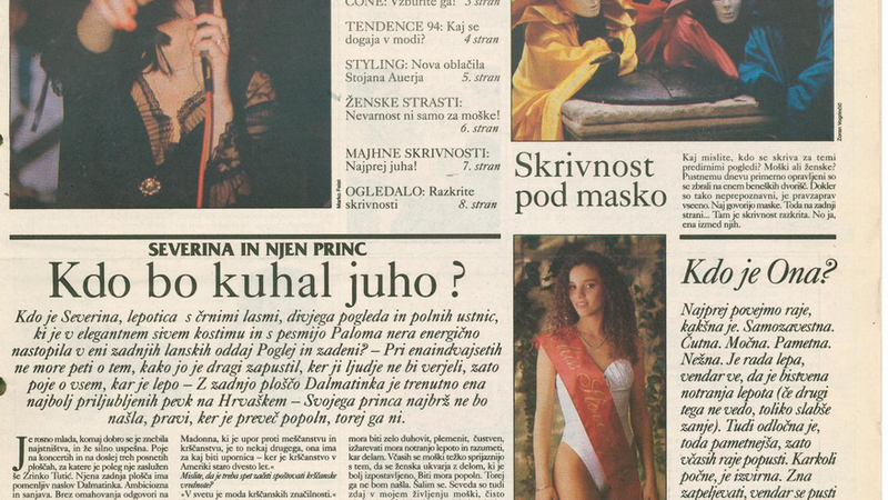 Fotografija: Prvič je priloga Ona izšla na današnji dan ped 25 leti; 15. februarja 1994. Osem strani sredi Slovenskih novic... Foto Naslovnica