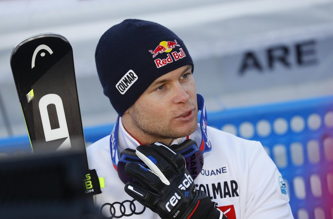 Alexis Pinturault je bil najhitrejši na prvi progi. FOTO: Leonhard Föger/Reuters