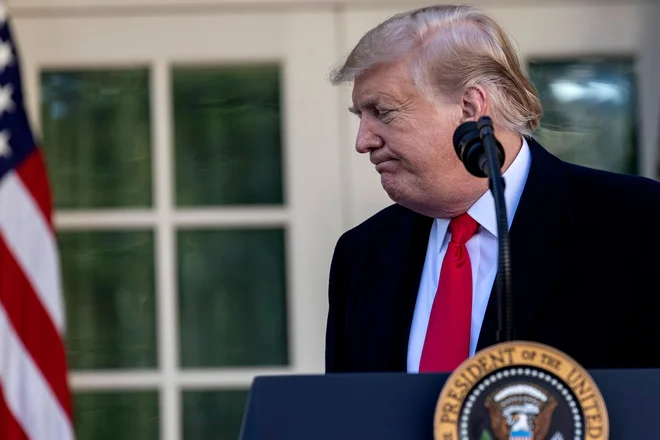 Trump je v pogajanjih s kongresom za gradnjo 320 kilometrov dolgega odseka zidu zahteval 5,7 milijarde dolarjev. FOTO: Alex Edelman / AFP