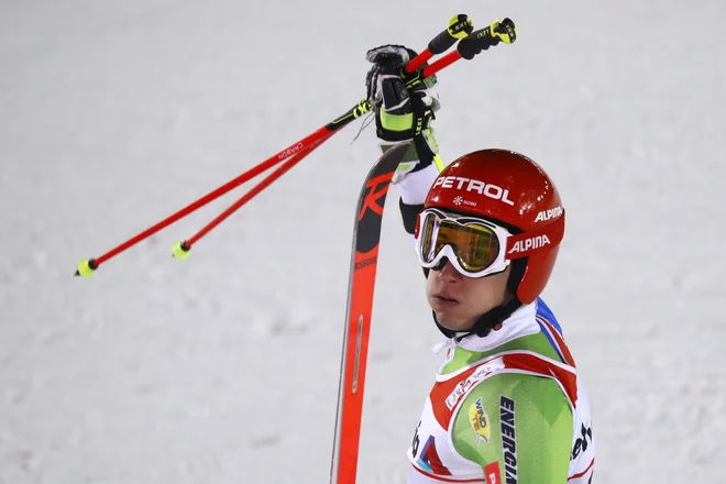 Žan Kranjec je v finalu pridobil še eno mesto. FOTO: Leonhard Föger/Reuters
