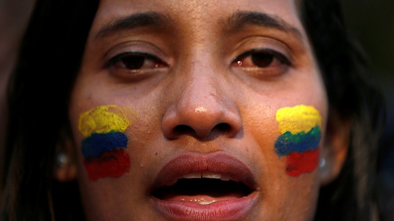 Fotografija: Caracas bi lahko sprejel tudi protiukrepe. FOTO: Luisa Gonzalez/Reuters