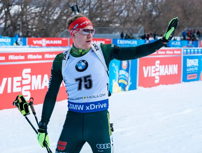 Roman Rees se je na stopničke prebil s številko 75. FOTO: Don Emmert/AFP