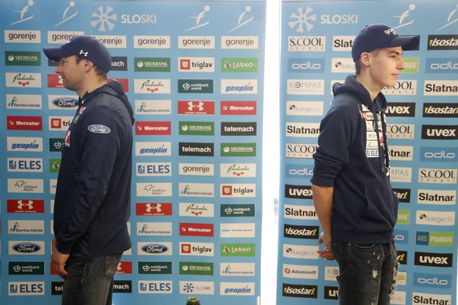 Glavni trener Gorazd Bertoncelj (levo) upa, da bo na jutrišnji tekmi še več zadovoljstva v slovenskem taboru, Timi Zajc (desno) pa, da bo odpravil manjše napake. FOTO: Leon Vidic/Delo