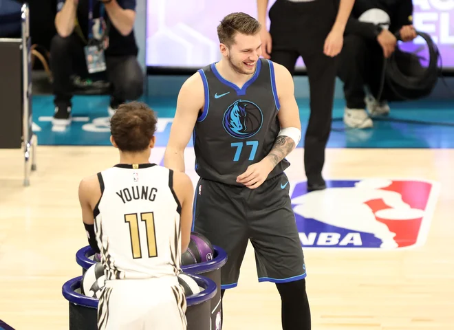 Luka Dončić je nastope v Charlottu vzel predvsem za zabavo.&nbsp; FOTO: Jim Dedmon/Usa Today Sports