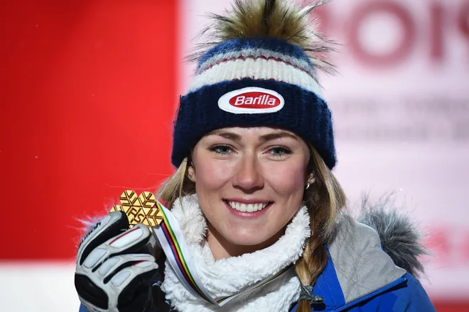 Mikaela Shiffrin je na tem SP v treh tekmah osvojila dva naslova in en bron. FOTO: AFP