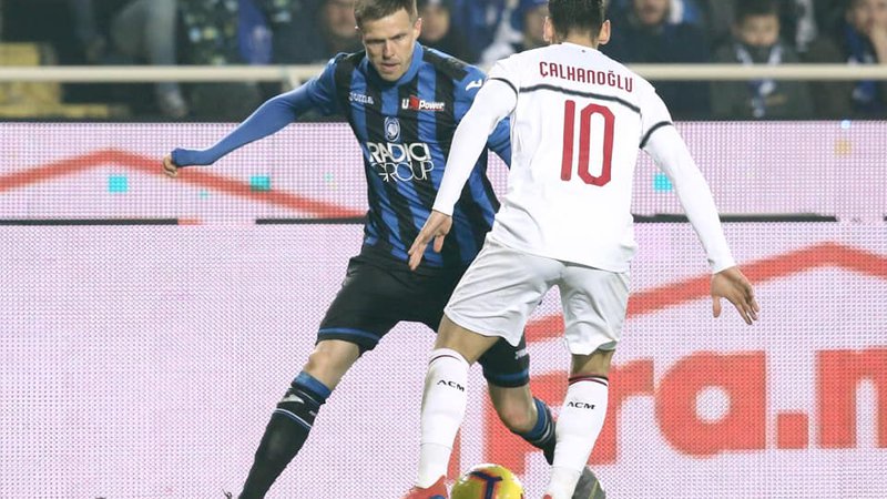 Fotografija: Josip Iličić je bil najboljši igralec pri Atalanti v derbiju proti Milanu. FOTO: Atalanta Bergamsca Calcio.