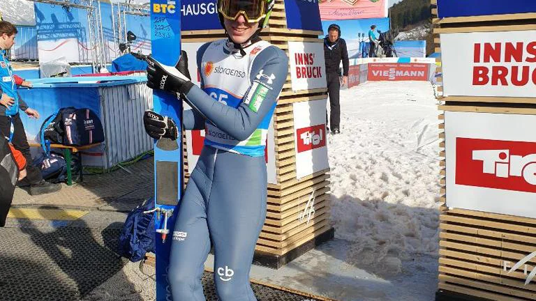 Fotografija: Timi Zajc je včeraj v Innsbrucku že opravil prva treninga, s katerima pa ni bil preveč zadovoljen. FOTO: Sloski