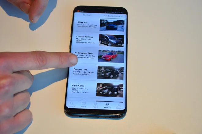 Zamisel za avtomobilsko inačico sistema airbnb, ki naj bi to pomlad začel delovati pri nas, se imenuje Giro Car Sharing. Foto Gašper Boncelj