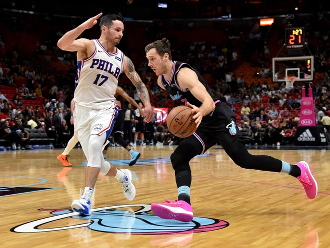 Goran Dragić se počasi vrača v košarkarske ritme in po poškodbi kolena trenira. Morda bo konec marca nared za slovenski spektakel v Miamiju. FOTO: USA TODAY Sports