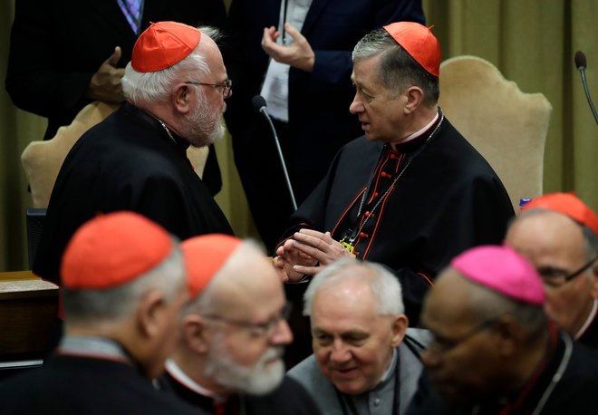Nemški kardinal Reinhard Marx (levo) je priznal grehe. FOTO: AFP