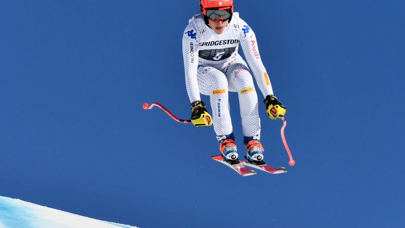 Fotografija: Federica Brignone je najbolje opravila s smukaškim delom kombinacije, nato pa prednost ubranila tudi v slalomu. FOTO: Fabrice Coffrini/AFP