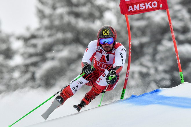Marcel Hirscher je bil na prvi progi najhitrejši, v finalu pa ne. FOTO: Dimitar Dilkoff/AFP