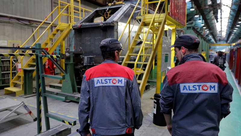 Fotografija: Prepoved združitve Alstoma in Siemensa je sprožila razpravo o evropski gospodarski strategiji. Foto: Reuters