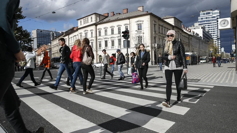 Fotografija: Hrup najbolje odpravljajo območja, zaprta za motorni promet. FOTO: Uroš Hočevar/Delo