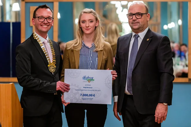 Katja Brezovar, prejemnica štipendije Rotary kluba Ljubljana 2018 Foto: Črt Piksi
