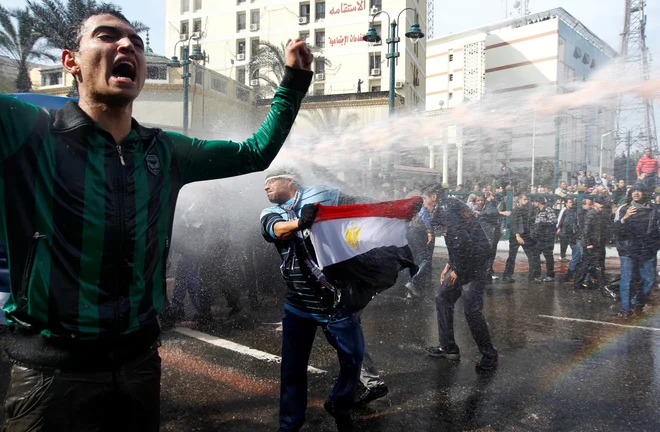 Vstaja v Egiptu leta 2011. <br />
FOTO: Yannis Behrakis/Reuters