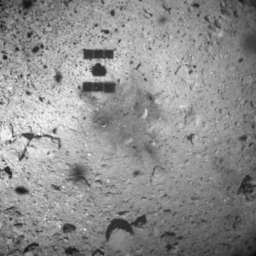 Viden odtis projektila, ki ga je sprožila Hajabusa 2. FOTO: Jaxa