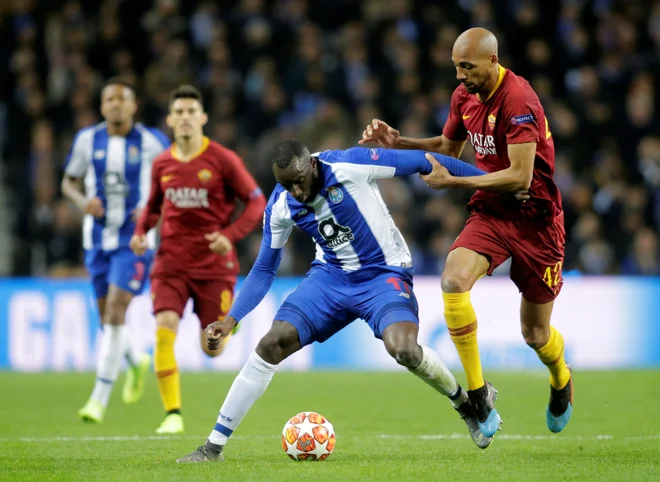 Malijec s francoskim potnim listom Moussa Marega je bil eden od najzaslužnejših za zkjmago in napredovanje Porta med osem najboljših. FOTO: Reuters.