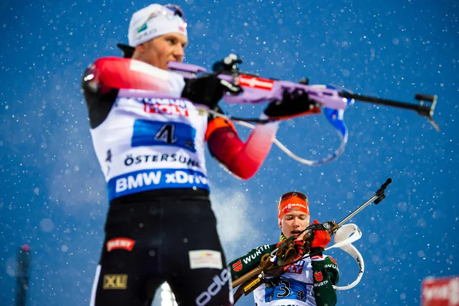 Norvežani so bili za četrt minute hitrejši od Nemcev. FOTO: Jonathan Nackstrand/AFP