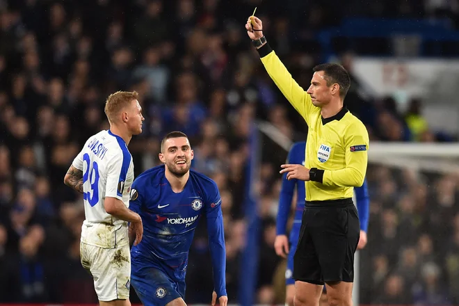 Na Stamford Bridgeu je piskal Slavko Vinčić. FOTO: Glyn Kirk/AFP