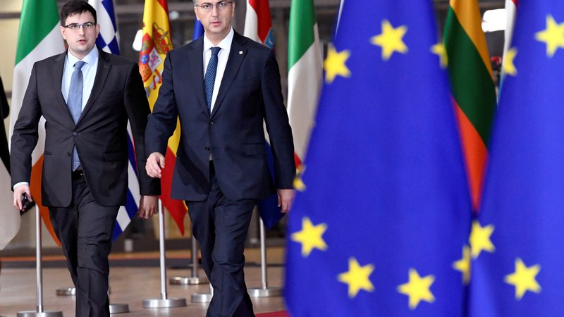 Fotografija: Hrvaški premier Andrej Plenković je lani dejal, da bi lahko Hrvaška v schengengensko območje vstopila v času njenega predsedovanja svetu EU. FOTO: Piroschka Van De Wouw/Reuters