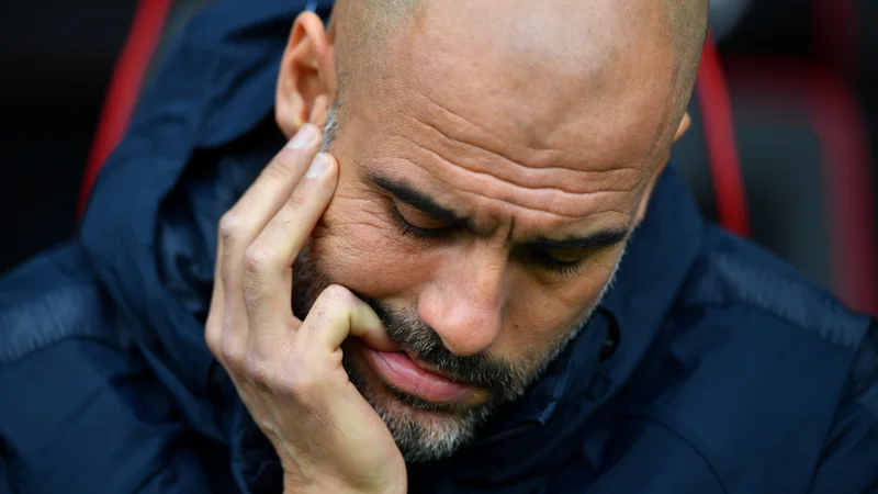 Fotografija: Se Pep Guardiola seli v serie A? FOTO: Dylan Martinez/Reuters