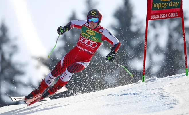 Marcel Hirscher na prvi progi ni bil najprepričljivejši, na drugi še manj. FOTO: Matej Družnik/Delo