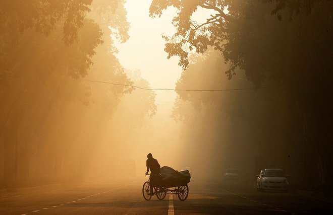 Smog v New Delhiju. FOTO: Adnan Abidi/Reuters