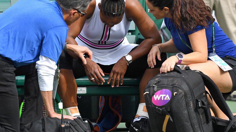 Fotografija: Serena Williams se je počutila zelo slabo. FOTO: USA Today