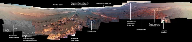 Zadnja fotografija roverja Opportunity. FOTO: NASA/JPL-Caltech/Cornell/ASU&nbsp;