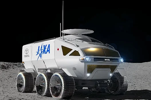 Lunarno vozilo Toyote in Jaxe. FOTO: Jaxa