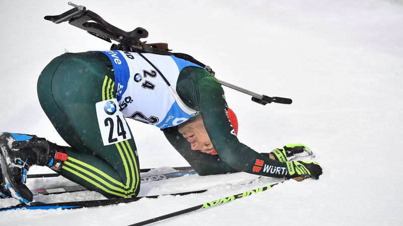 Fotografija: Na svetovnem prvenstvu na Švedskem je bil v posamični tekmi na 20 km najhitrejši Nemec Arnd Peiffer. FOTO: Reuters