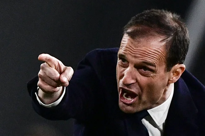 Massimiliano Allegri je po madridskem dvoboju doživel točo kritik za svoje taktične odločitev, po torinski tekmi pa je bil znova izjemni trener. FOTO: AFP