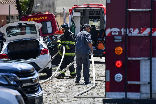 Strelski pohodi v brazilskih šolah niso pogosti, kljub temu da država velja za eno bolj nevarnih na svetu. FOTO: Nelson Almeida/AFP