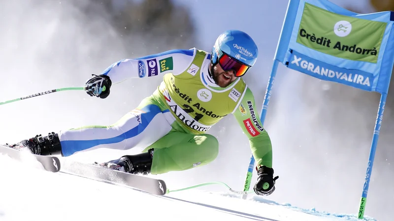 Fotografija: Boštjan Kline si je na zadnjem superveleslalomu sezone z 12. mestom prismučal izid zime. FOTO: Reuters