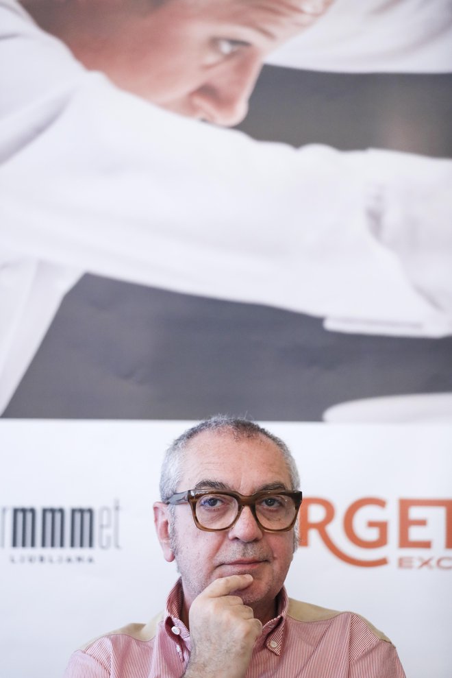 <em>Time Magazine </em>navaja, da je Petrini povezovalec kulinaričnega sveta in morda najpomembnejši človek visoke kulinarike.<br />
Foto Uroš Hočevar