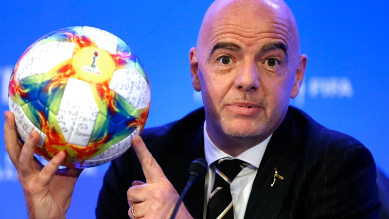 Fotografija: Gianni Infantino ima ambiciozne načrte. FOTO: AFP