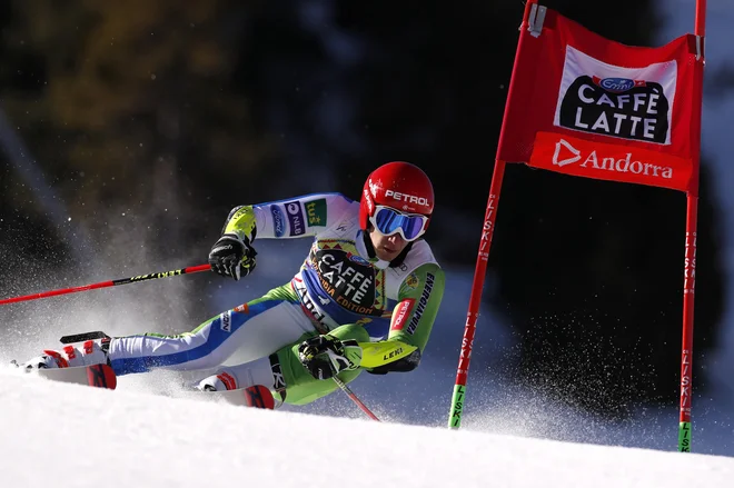 Žan Kranjec je bil po prvi progi na četrtem mestu. FOTO: Reuters