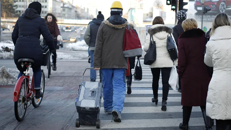 Fotografija: Ob koncu januarja letos je bilo v Sloveniji 881.245 delovno aktivnih oseb, kar je 3,1 odstotka več kot januarja lani in 0,7 odstotka manj kot ob koncu decembra, je včeraj objavil statistični urad Foto Leon Vidic/Delo