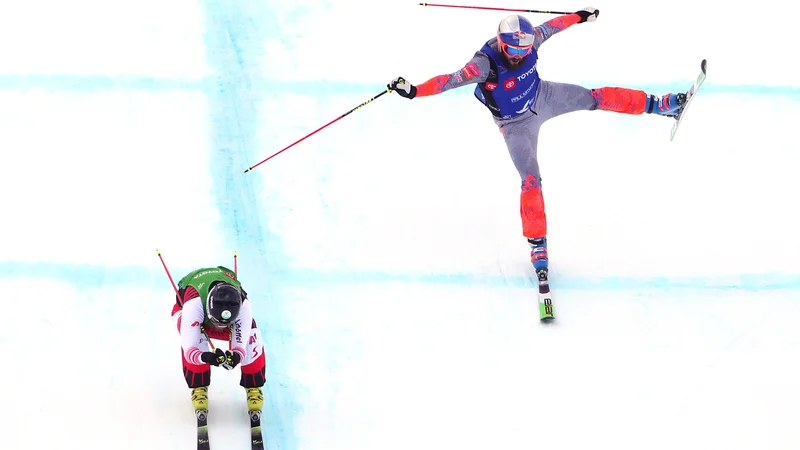 Fotografija: Filip Flisar je moral po padcu v bolnišnico. FOTO: Tom Pennington/AFP