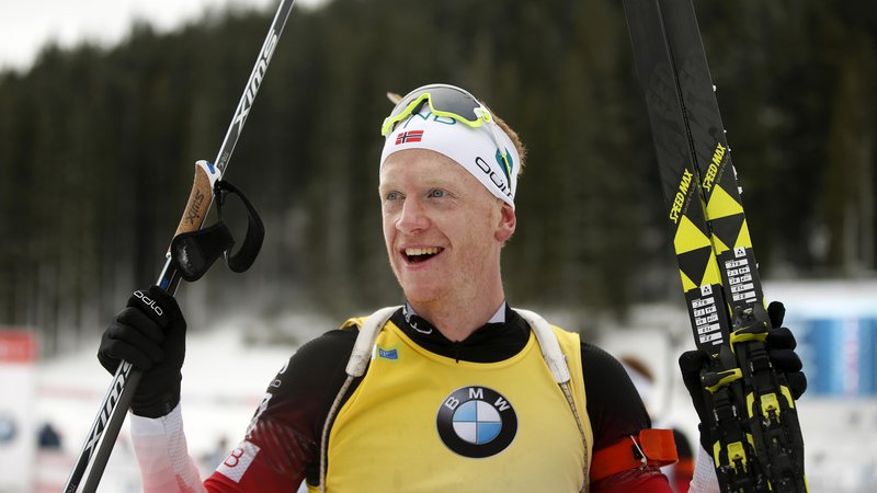 Fotografija: Johannes Thingnes Boe je zmagovalec zasledovalne preizkušnje, Pokljuka 09. december 2018 [biatlon,šport,Pokljuka] Foto Matej Družnik