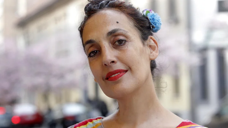 Fotografija: Victoria Hanna, izjemna izraelska vokalistka.
FOTO: Mavric Pivk/Delo